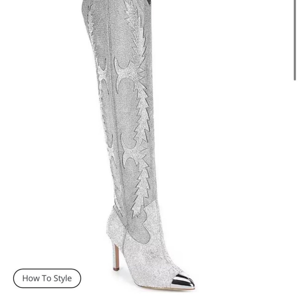 Gianni Bini rhinestone boots